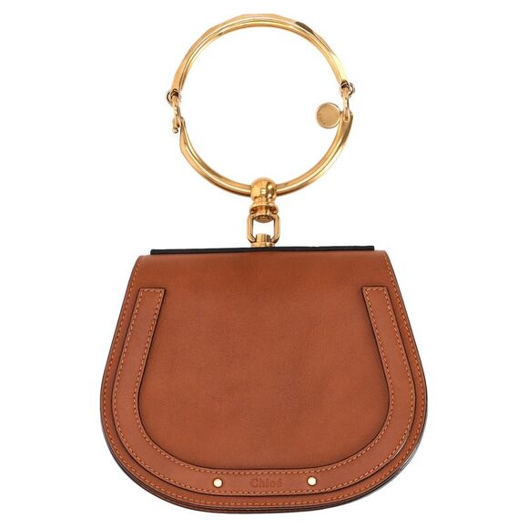 Chloé Small Nile Bracelet Shoulder Bag in Brown Leather - Picture 5 of 9